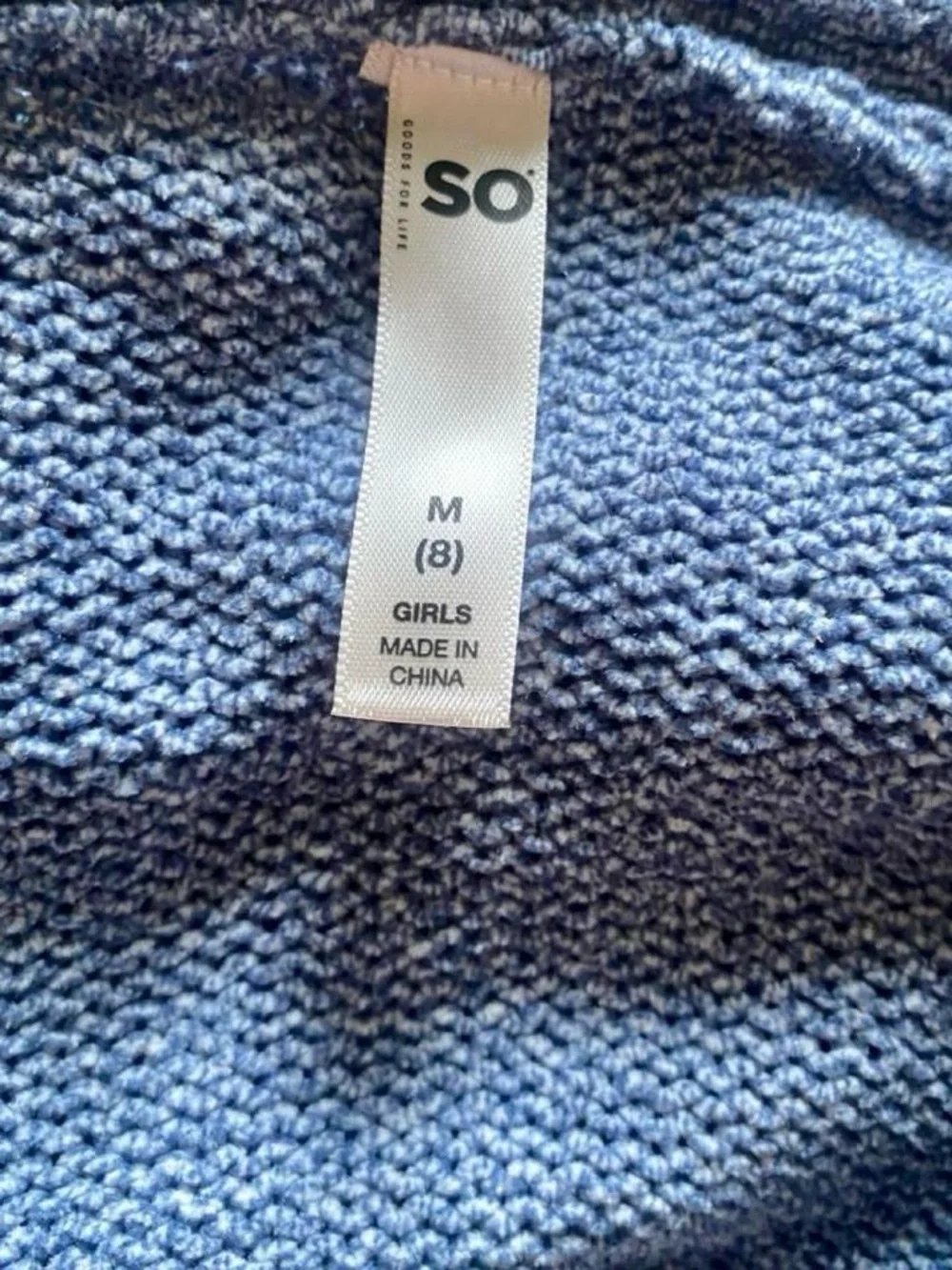 Blue cardigan